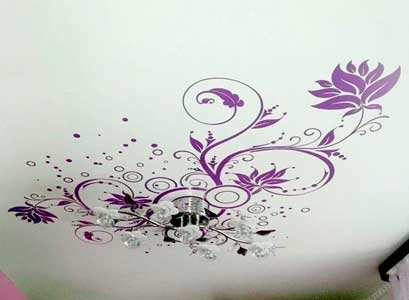 Натяжные потолки с рисунком