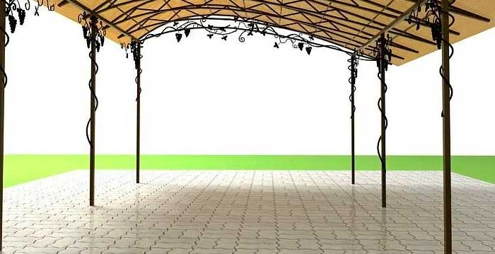 Изготовление навеса